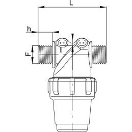 Filtru presiune 1/2" 50 mesh