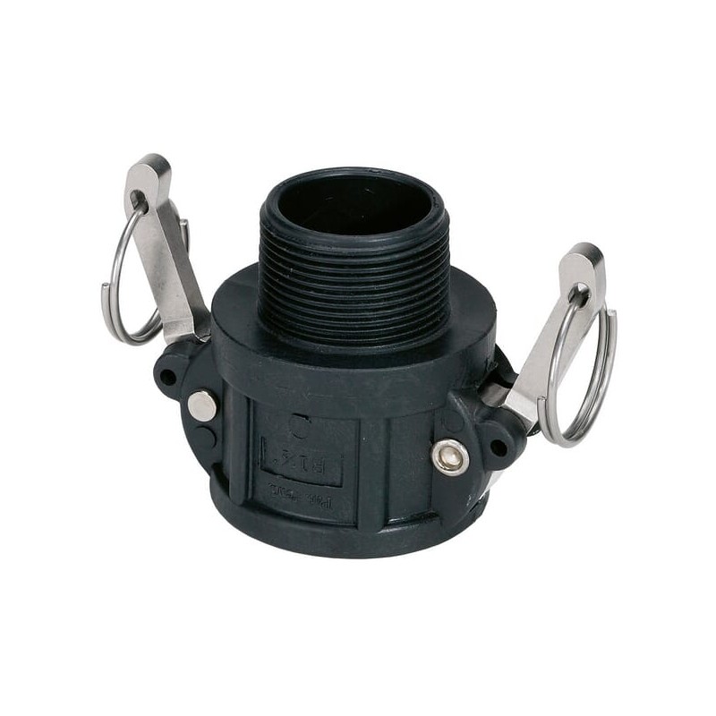 Cupla Camlock tip B 3", filet tata, polipropilena