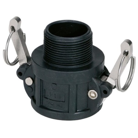 Cupla Camlock tip B 3", filet tata, polipropilena