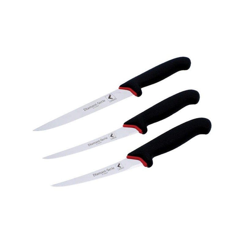 Set de cuțite de bucătărie negre 3 piese La-Va