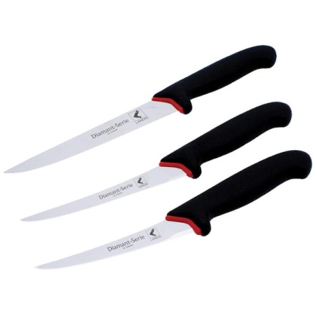 Set de cuțite de bucătărie negre 3 piese La-Va