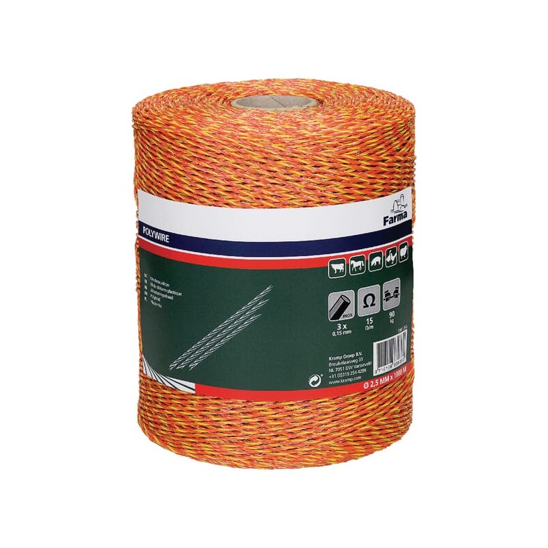 Cablu gard electric 1000m 3x0,16mm fire oțel inoxidabil