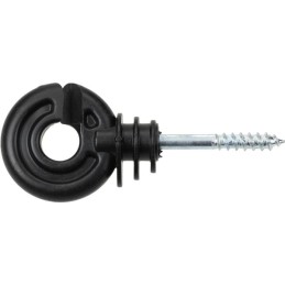 Izolator inelar negru cu șurub 40mm x diametru 5,0mm 90 buc. Farma