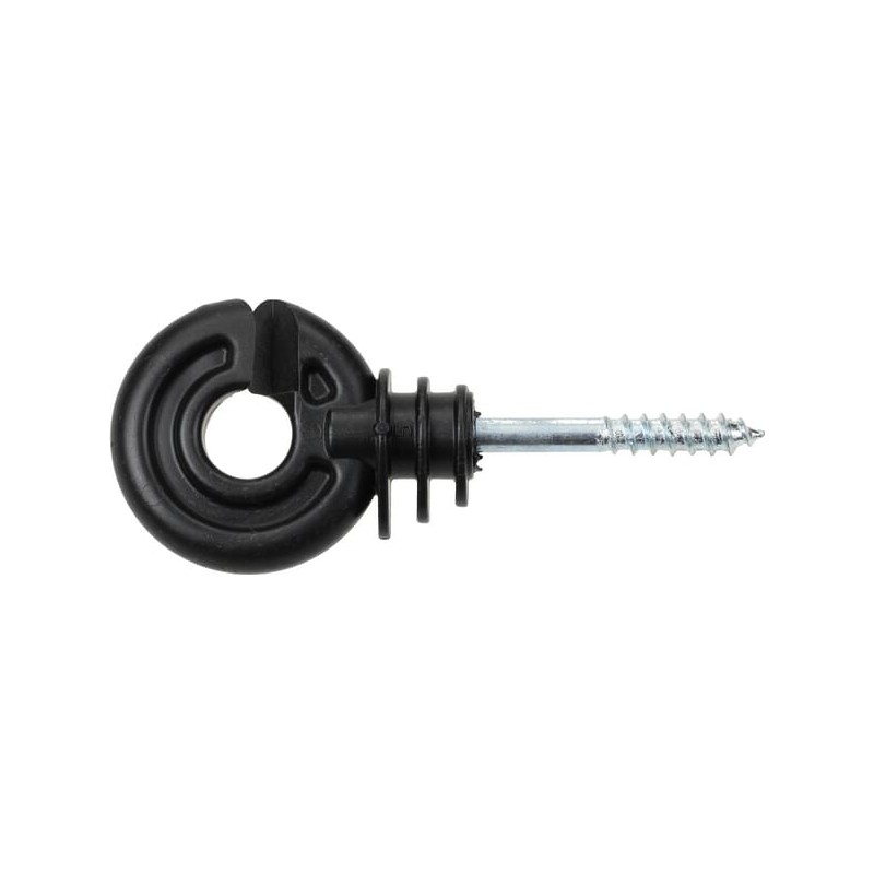 Izolator inelar negru cu șurub 40mm x diametru 5,0mm 90 buc. Farma