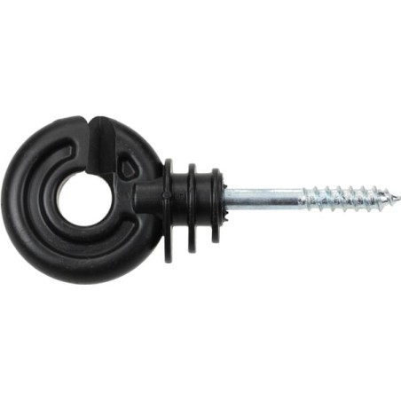Izolator inelar negru cu șurub 40mm x diametru 5,0mm 90 buc. Farma
