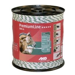 Cablu alb/verde pentru gard 500m