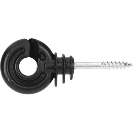 Izolator inelar negru șurub 40mm x diametru 5,3mm 25 buc. Farma