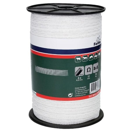 Bandă gard electric 12,5mm 200m 4x0,15mm fire oțel inoxidabil