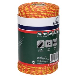 Cablu gard electric 250m 3x0,16mm fire oțel inoxidabil