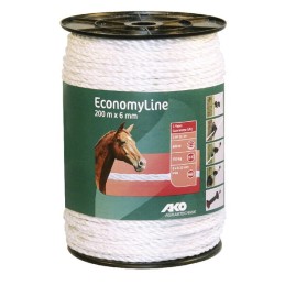 Cablu alb pentru gard 6mm 200m