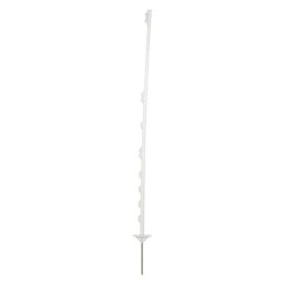 Stâlp gard electric, standard, polipropilenă, 130cm, alb DS (10 buc.)
