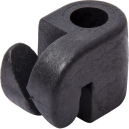 Izolator negru pentru 10mm, 100x