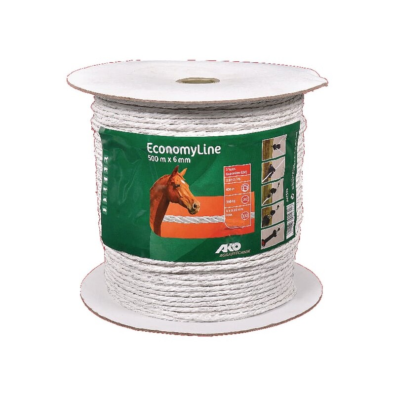 Cablu gard alb 6mm 500m