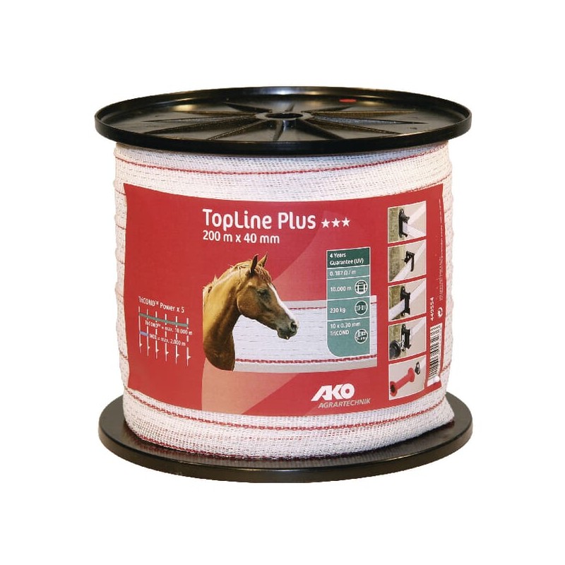 Bandă pentru gard 40mm 200m TopLine+