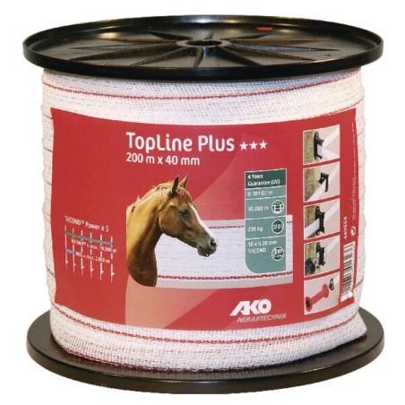 Bandă pentru gard 40mm 200m TopLine+