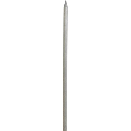 Stâlp gard 200cm x diametru 75mm gri AKO