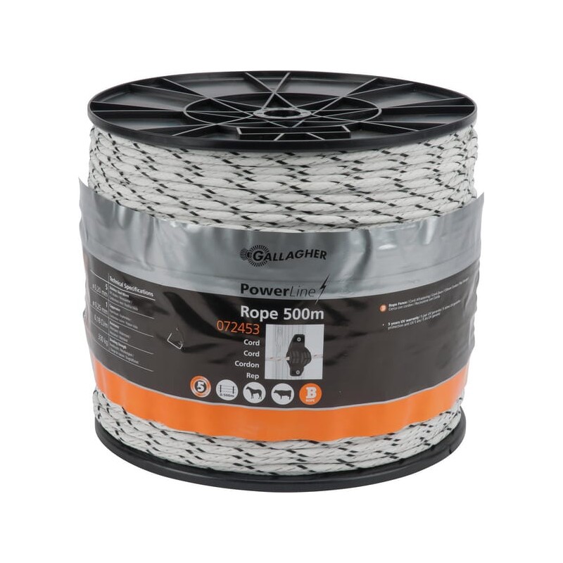 Cablu alb pentru gard 500m PowerLine