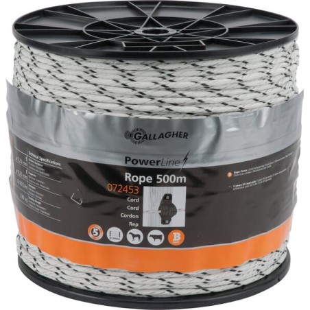 Cablu alb pentru gard 500m PowerLine