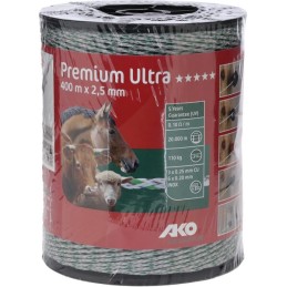 Cablu gard electric multifilar 2,5mm alb/verde 400m Premium Ultra