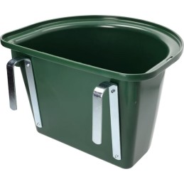 Adăpătoare portabilă cu cârlige metalice, verde