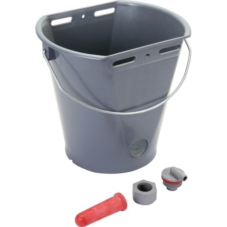 Găleată hrănire viței plastic+tetină 8L
