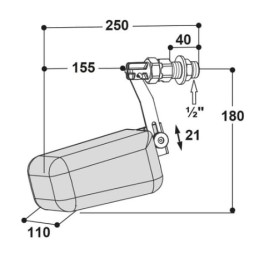 Membrană supapă cu plutitor, Mod.800