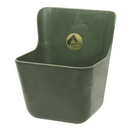Recipient pentru hrănire cai, verde, 11,5 l