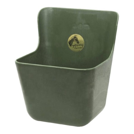 Recipient pentru hrănire cai, verde, 11,5 l