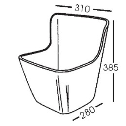 Recipient pentru hrănire cai, verde, 11,5 l