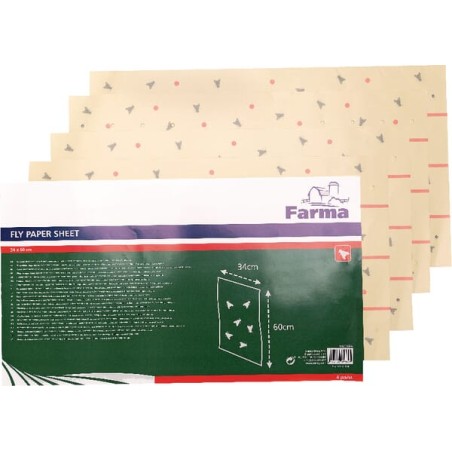 Hârtie adezivă muște 340x600mm 4 bucăți