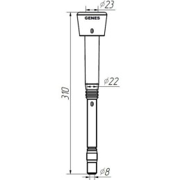 Adaptor manșoane de muls. Alfa Laval 960016, Agromilk-Czechy, diametru 8mm