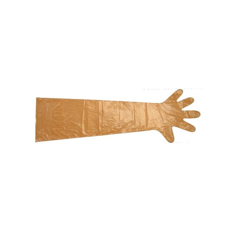 Mănuși de unică folosință VETbasic 100pcs portocaliu