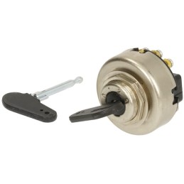 Comutator de aprindere cu cheie, 12/24V, 4 poziții, 16A, terminale cu șuruburi