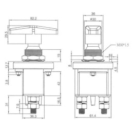 Comutator izolare baterie