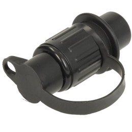 Ștecher cu 3 pini, din plastic, 12/24V, terminale cu lamă