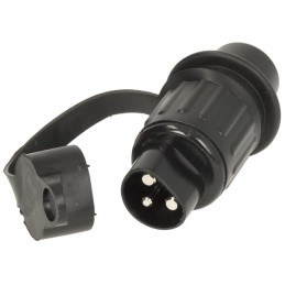 Ștecher cu 3 pini, din plastic, 12/24V, terminale cu lamă