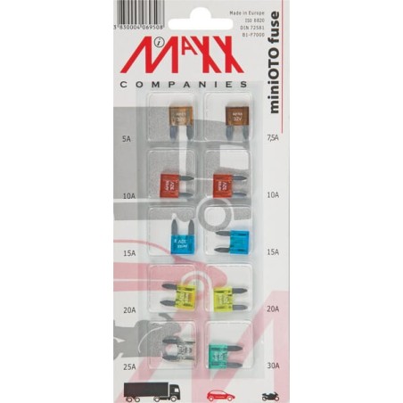 Set de siguranțe lamelare, MINI