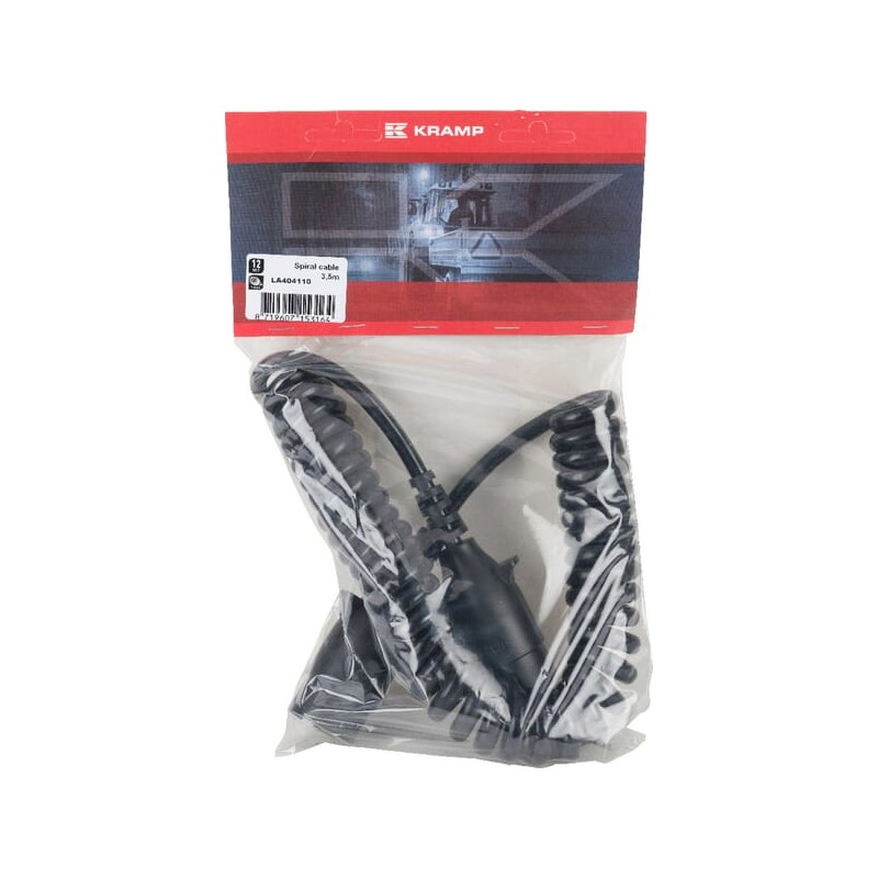 Cablu spiralat 12V/7 pini, 3,5m