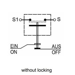 Comutator tip buton Start rotund galben