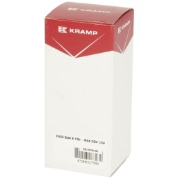 Casetă de siguranțe, ceramică, cu 6 căi, 12/24V, terminale cu șurub