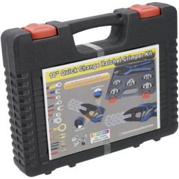 Clește de sertizare din oțel carbon 10", cu 6 matrițe 