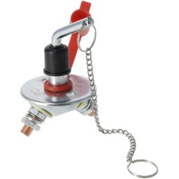 Comutator baterie, rotund, argintiu, tip mini M10, 12-48V, 150A/1000A (5sec), IP63