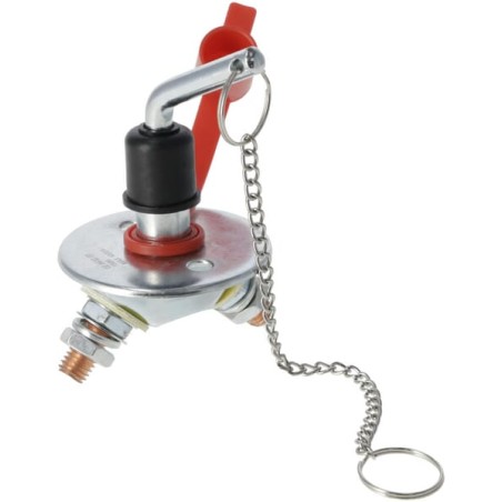 Comutator baterie, rotund, argintiu, tip mini M10, 12-48V, 150A/1000A (5sec), IP63