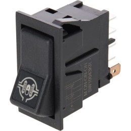 Întrerupător basculant, I-0-(II), on-on-mom, 12V, 8 pini, blocare diferențială