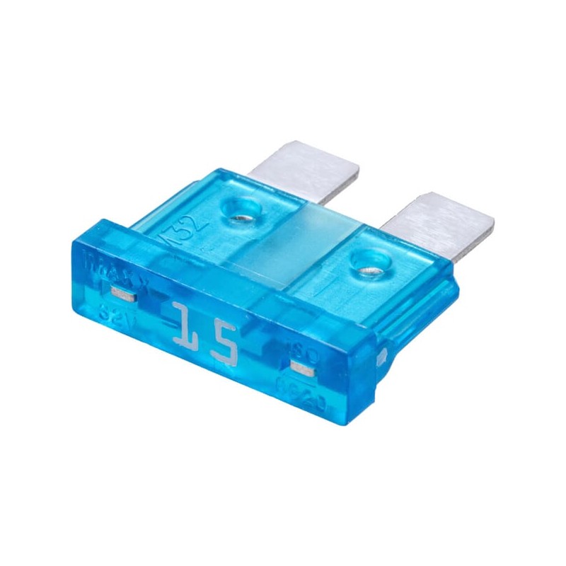 Set siguranțe auto standard 15A lungime 20mm ambalaj 100 buc albastru iMaXX