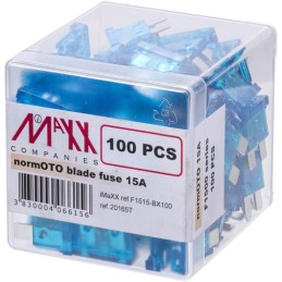 Set siguranțe auto standard 15A lungime 20mm ambalaj 100 buc albastru iMaXX