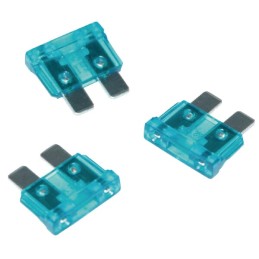 Set siguranțe auto standard 15A lungime 20mm ambalaj 100 buc albastru iMaXX
