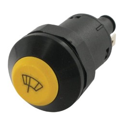 Comutator tip buton interval ștergere rotund galben