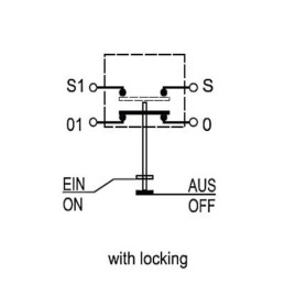 Comutator tip buton interval ștergere rotund galben