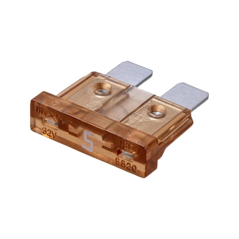 Set siguranțe auto standard 5A lungime 20mm ambalaj 100 buc maro iMaXX